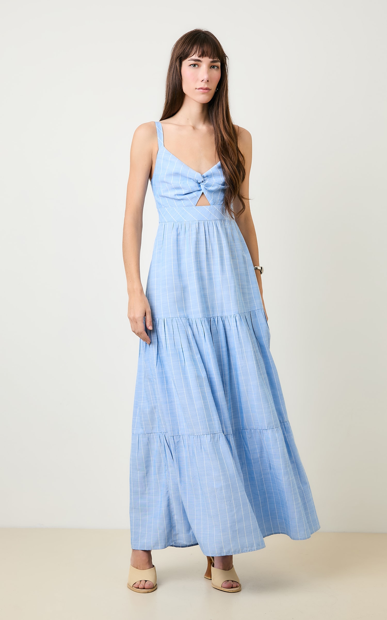 Vestido Pontal Longo Nuvem
