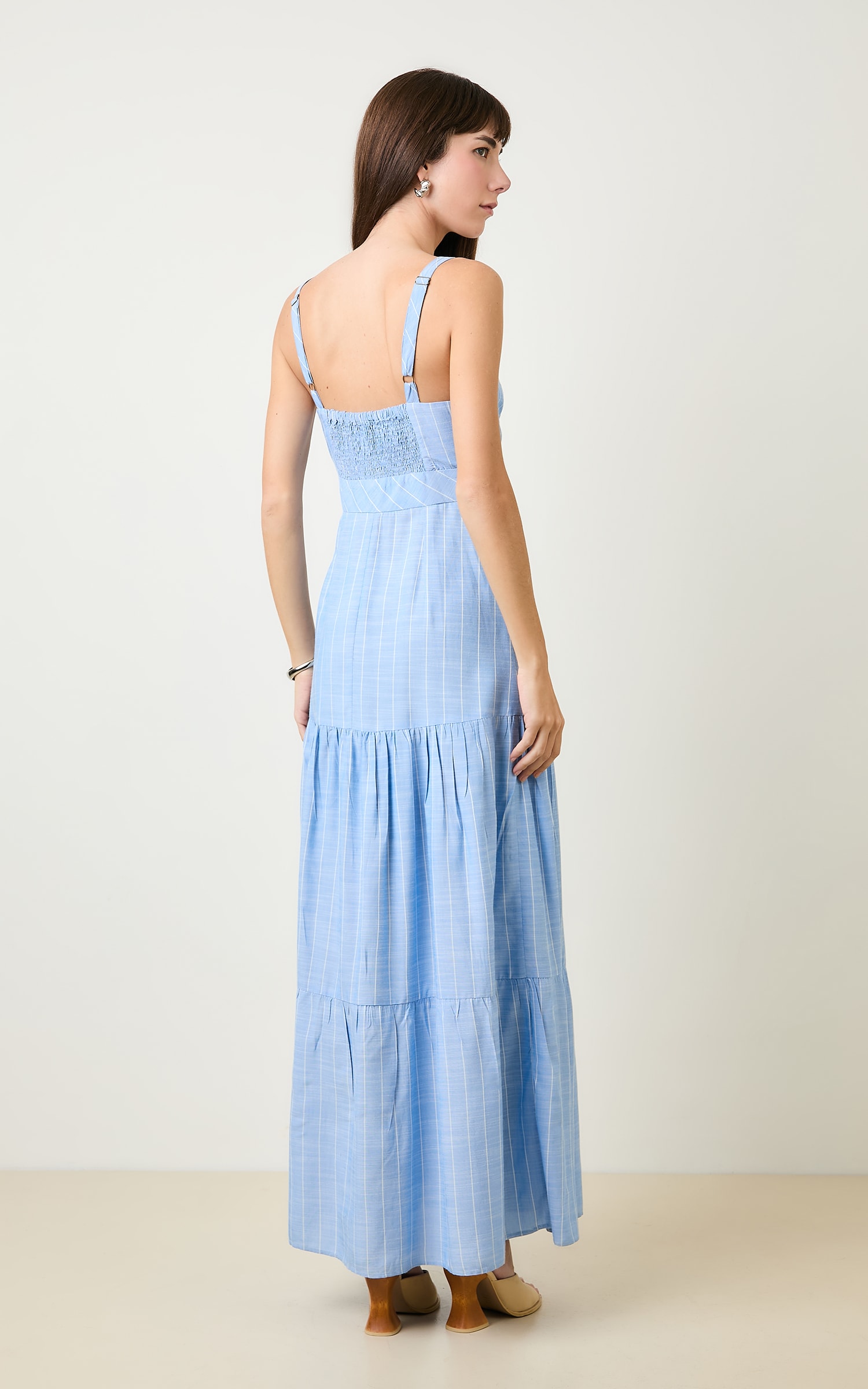Vestido Pontal Longo Nuvem