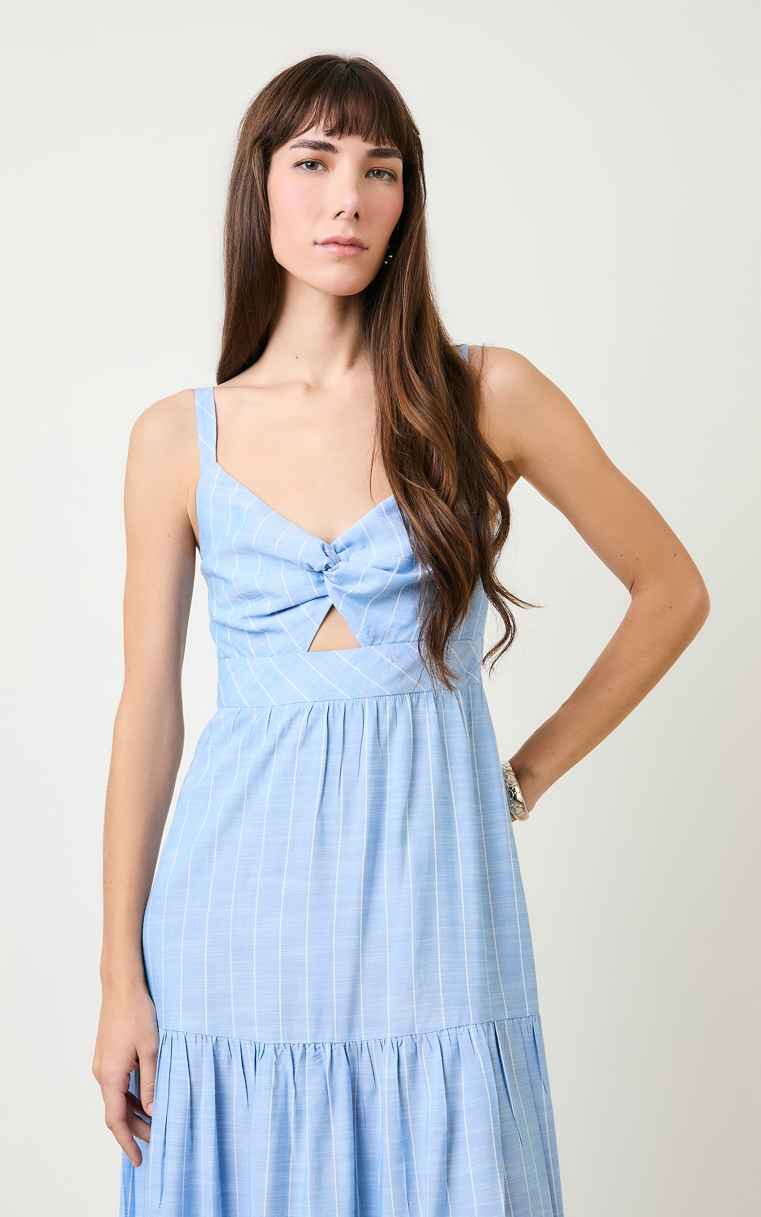 Vestido Pontal Longo Nuvem