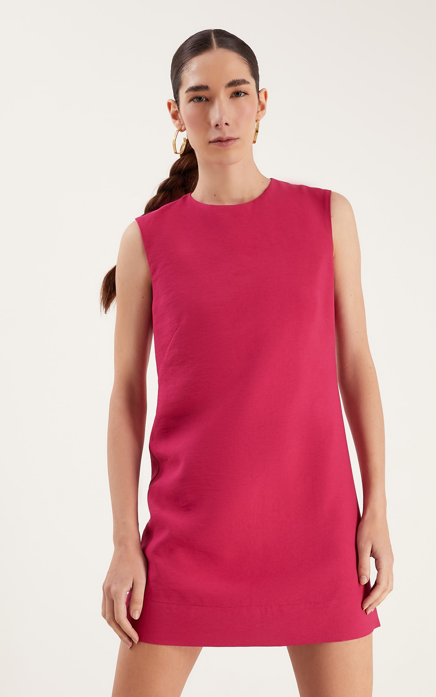 Vestido Retinho Summer Fúcsia