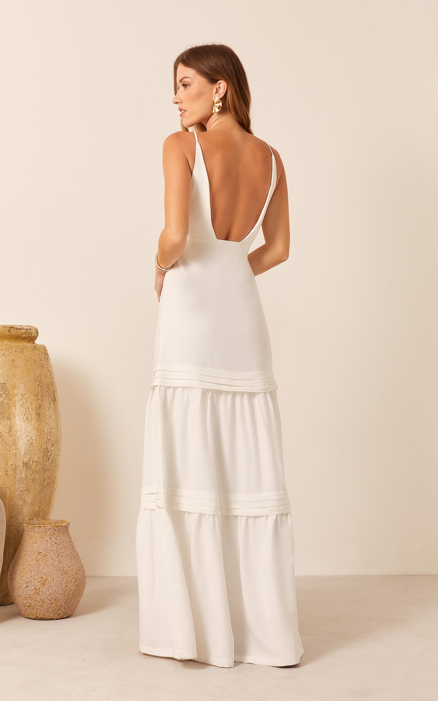 Vestido Sauer Camadas Off White