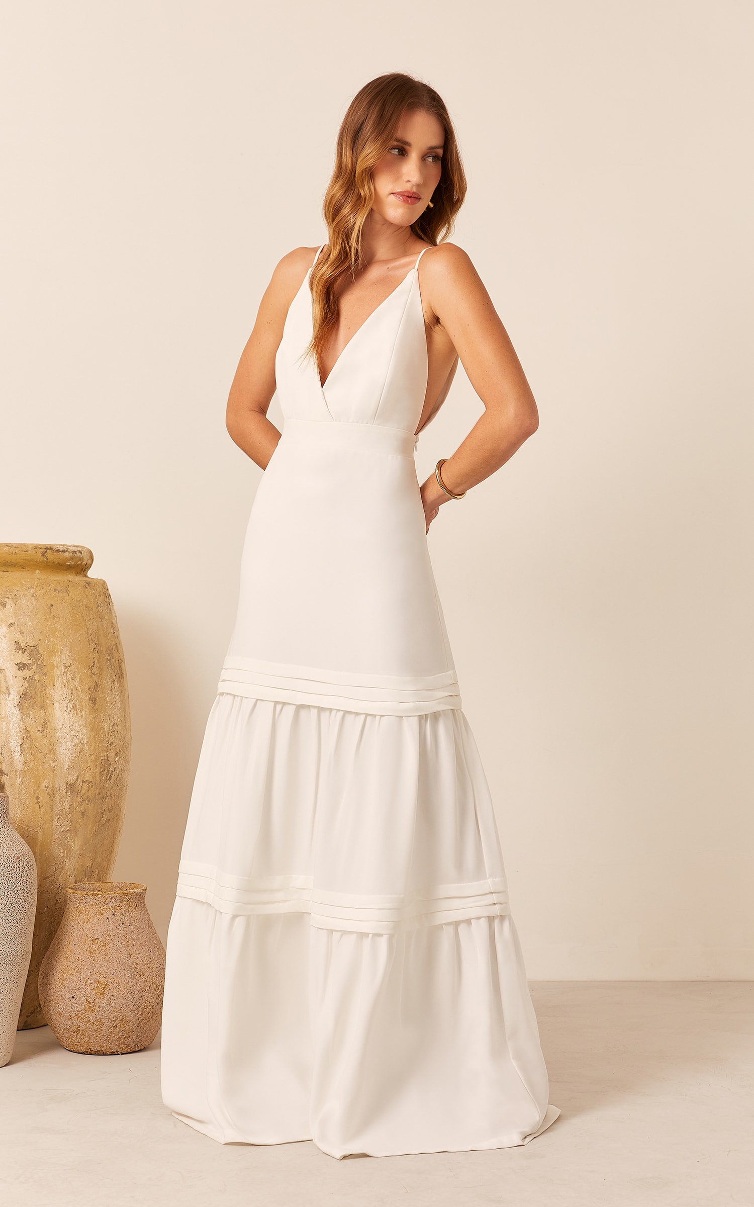 Vestido Sauer Camadas Off White
