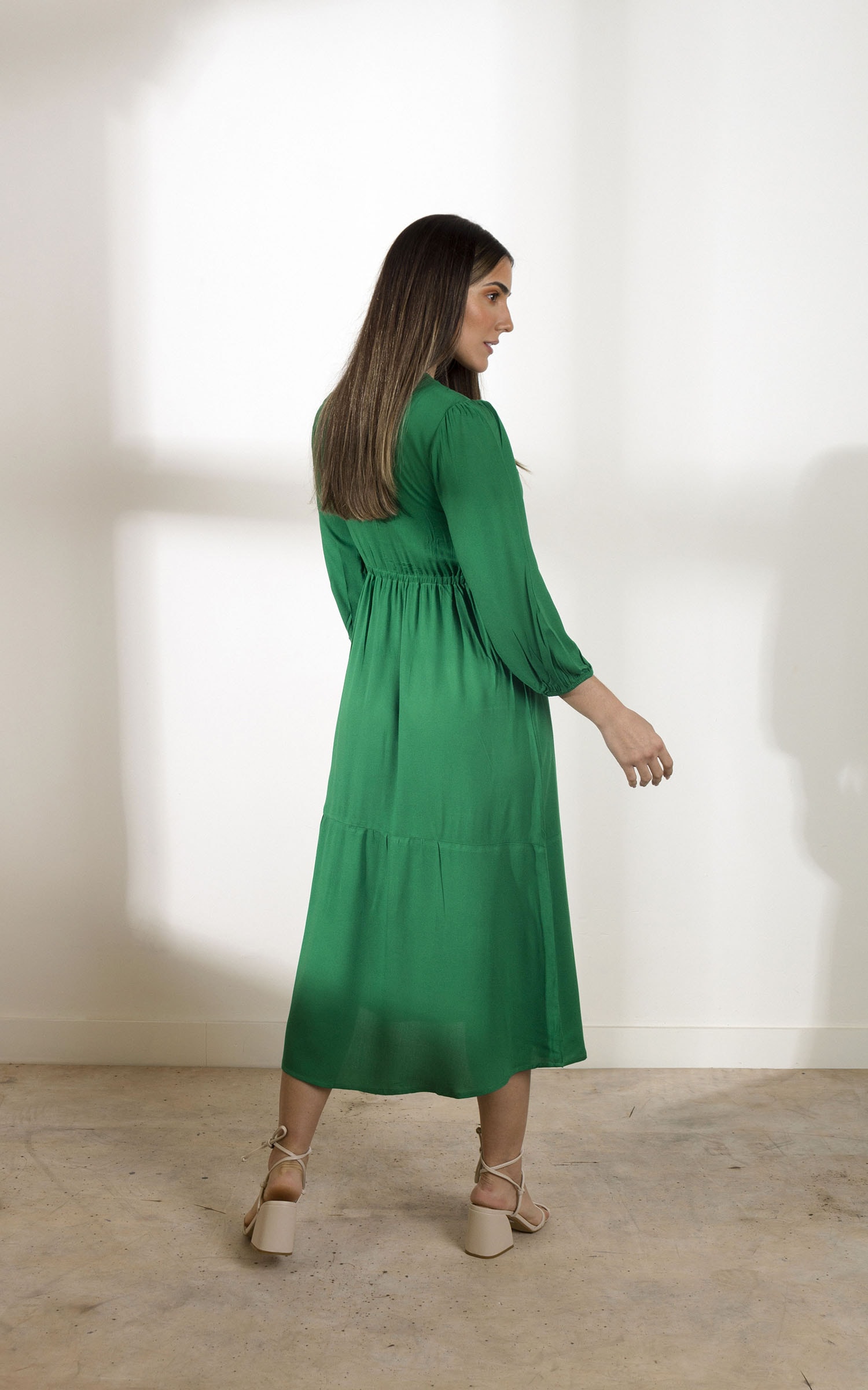 Vestido Tassel Verde