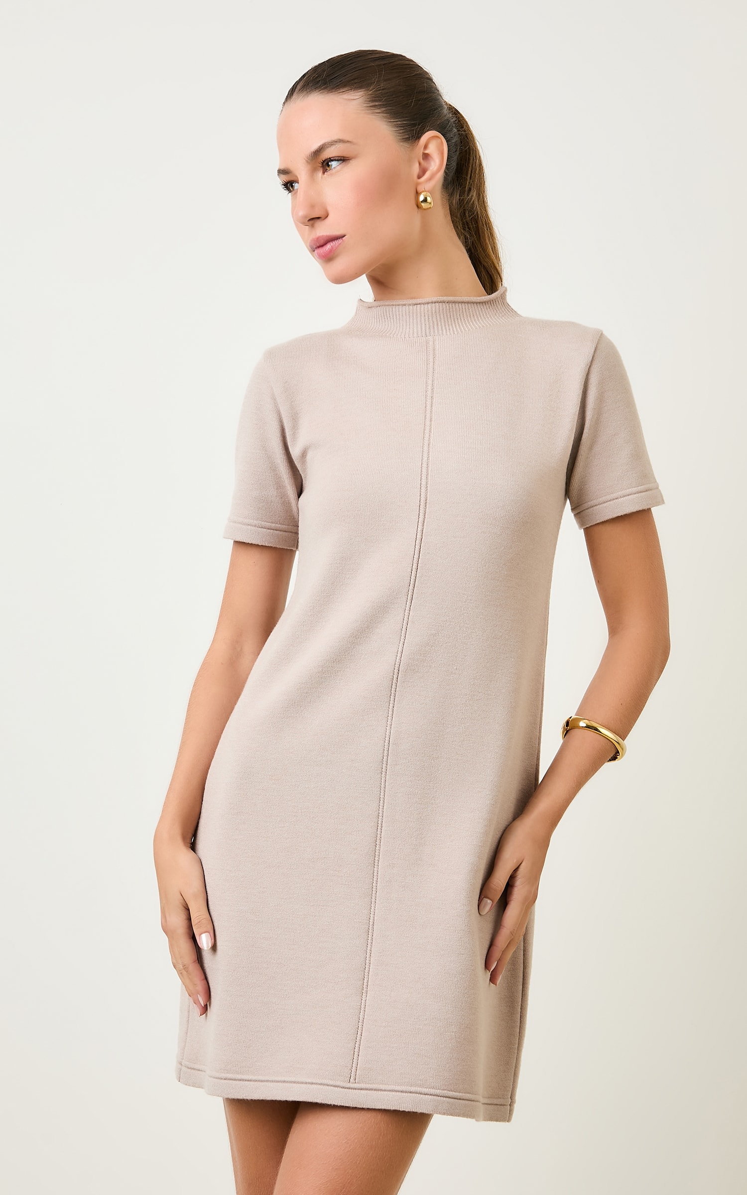 Vestido Tricot Curto Rafia