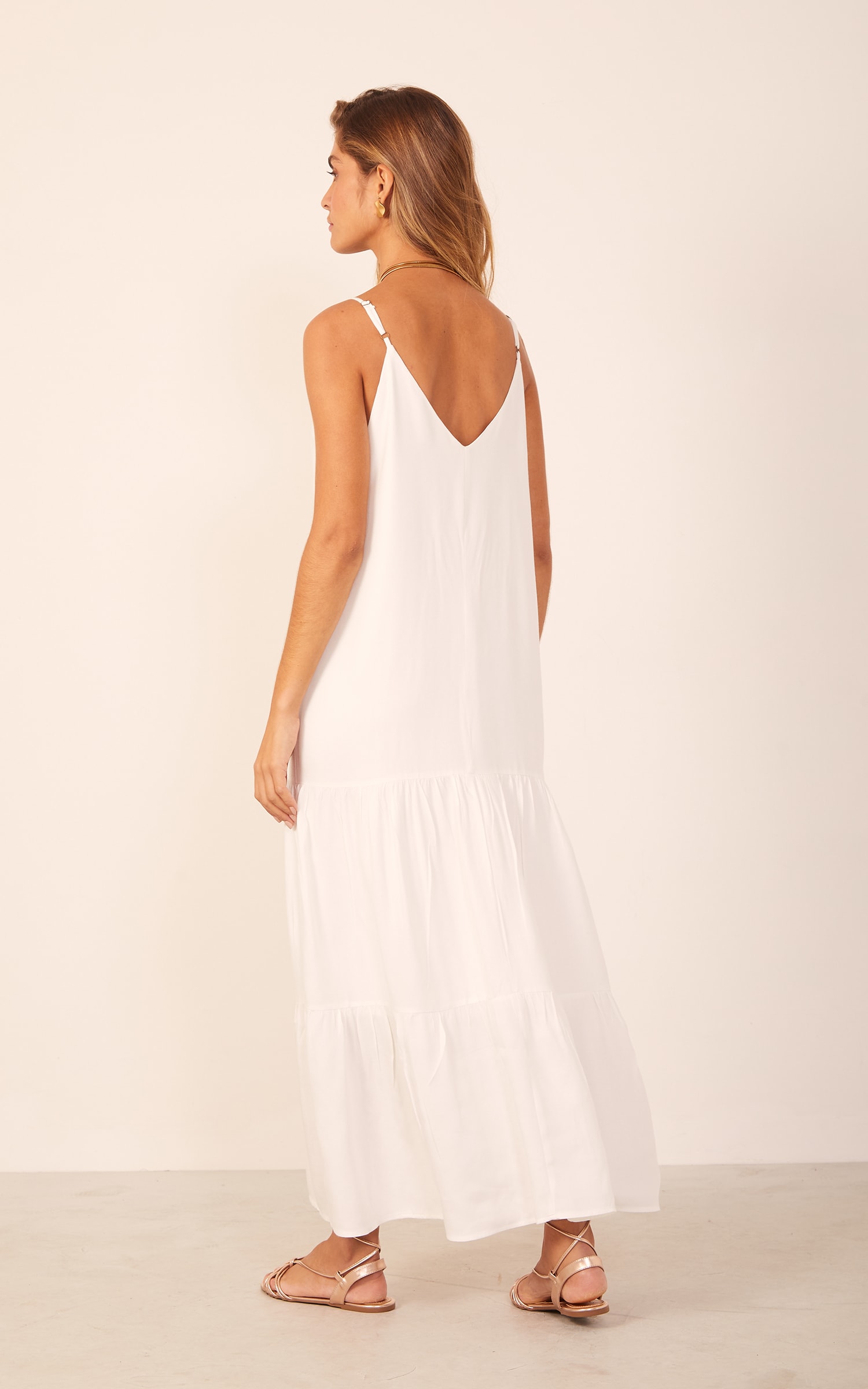 Vestido Viver Amplo Off White