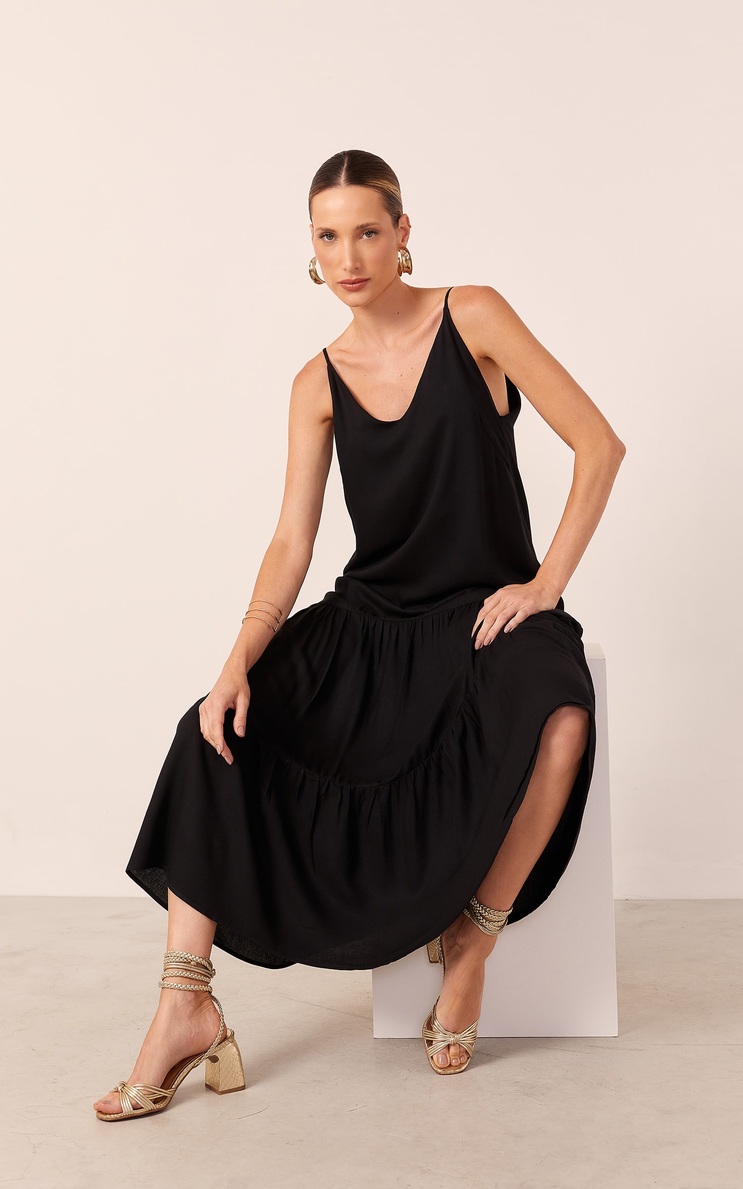 Vestido Viver Amplo Preto