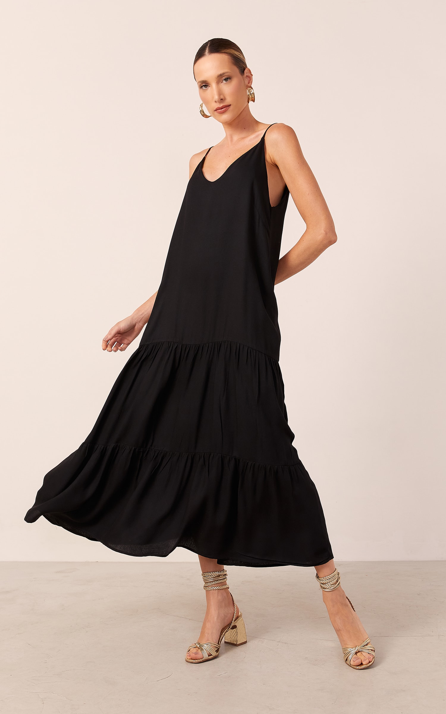 Vestido Viver Amplo Preto